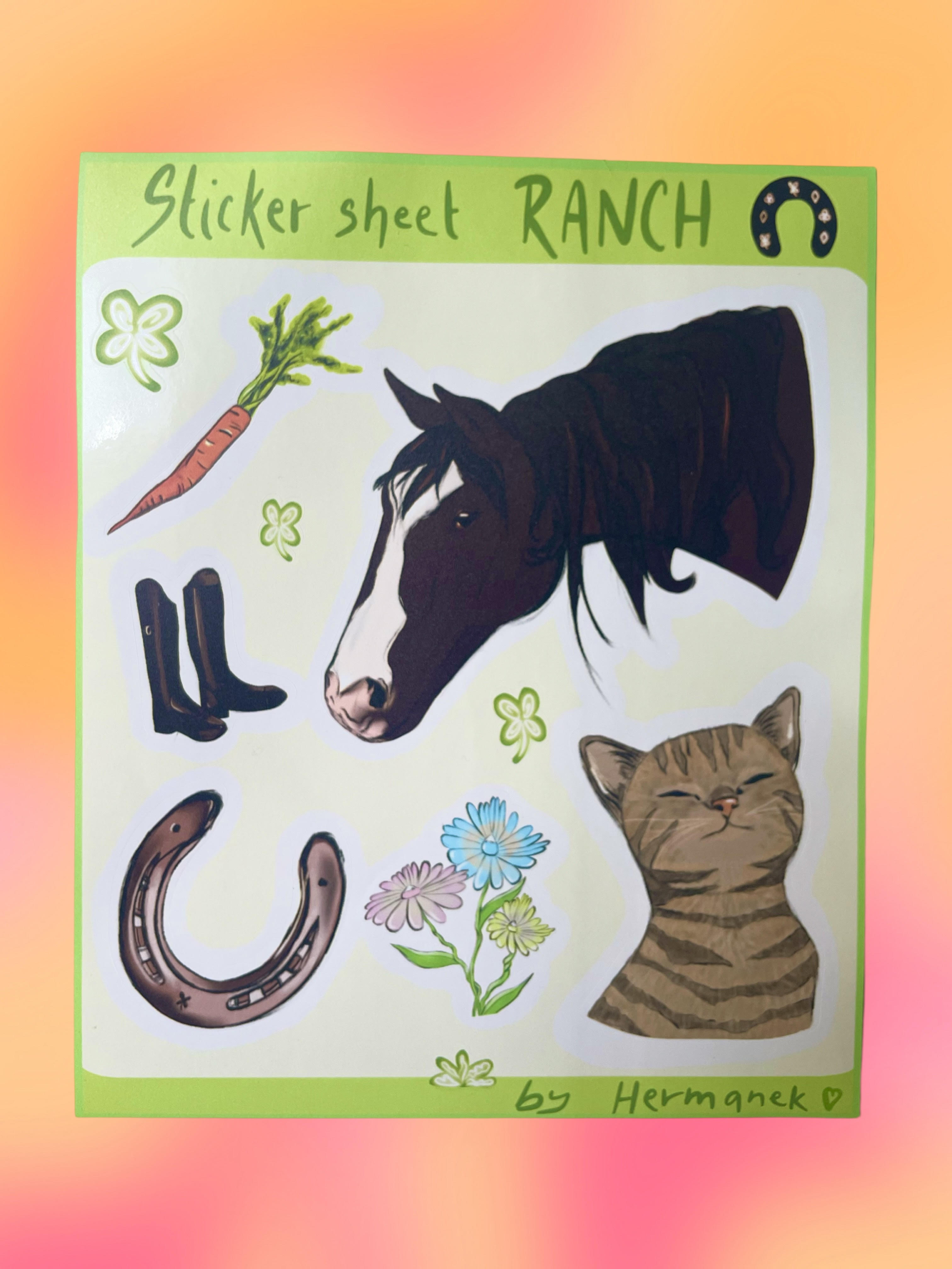 Sticker sheet Ranč